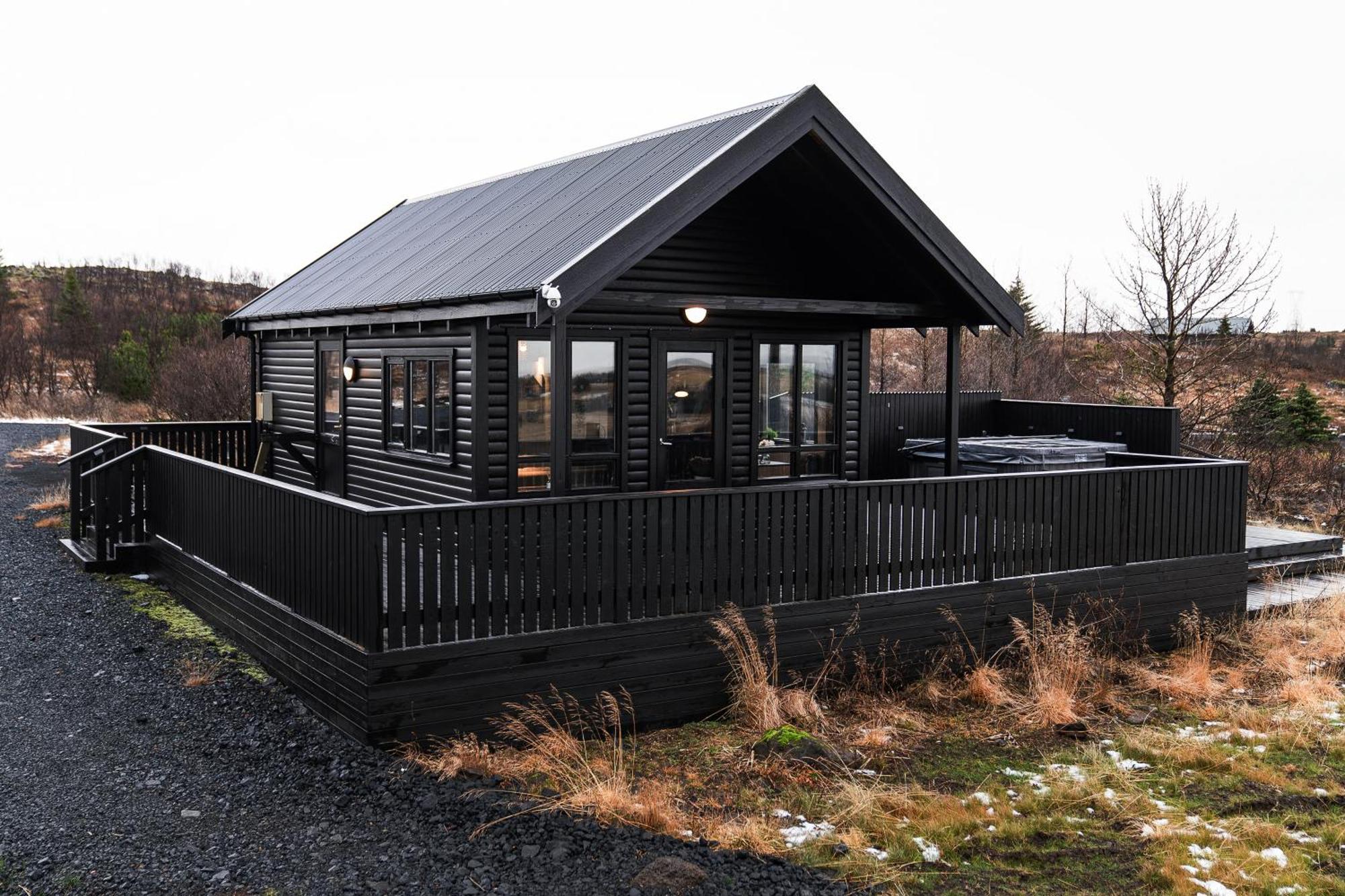 Cozy Cabin Near Golden Circle With Panoramic Views Mosfellsbaer Exteriör bild