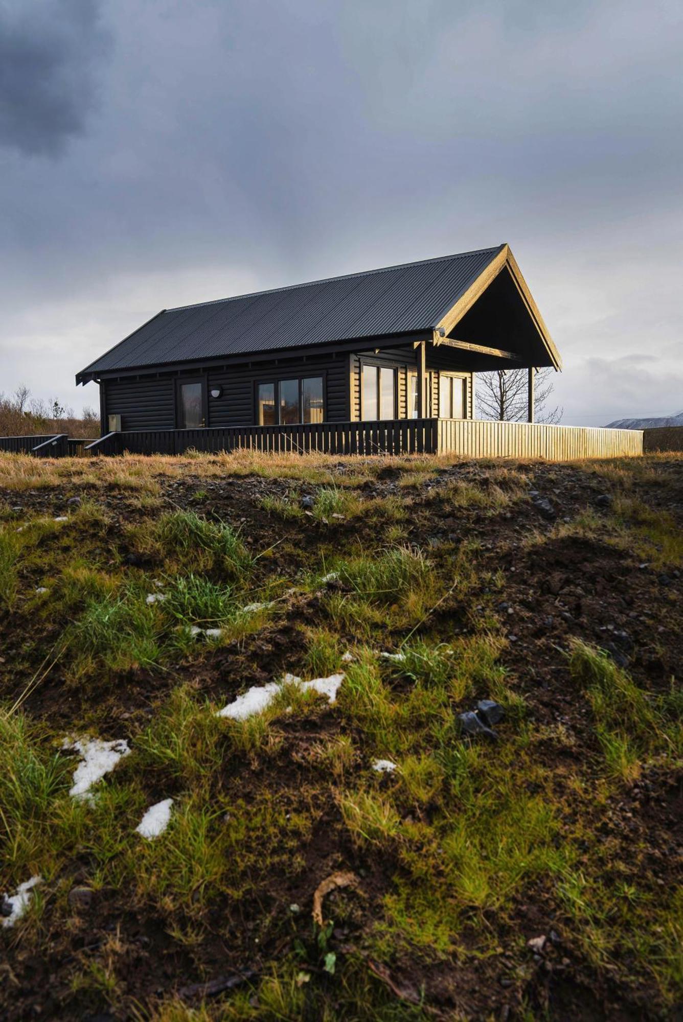 Cozy Cabin Near Golden Circle With Panoramic Views Mosfellsbaer Exteriör bild