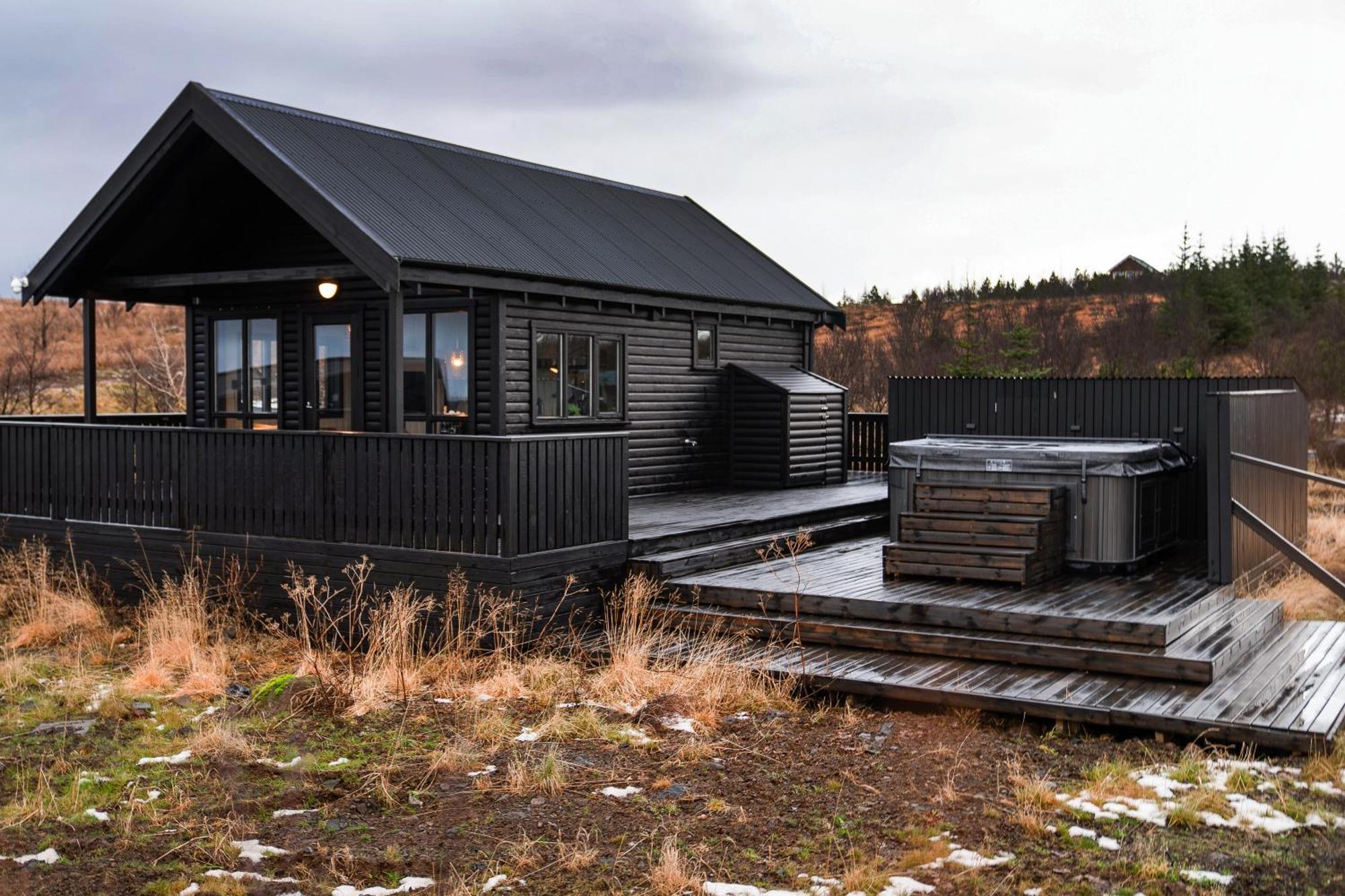 Cozy Cabin Near Golden Circle With Panoramic Views Mosfellsbaer Exteriör bild